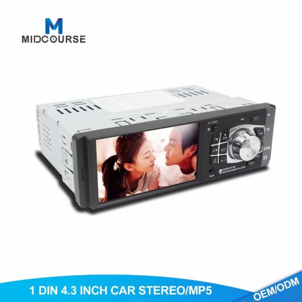 Cheap Professional Single Din Navigation Unit / 1 Din Screen Radio  With MP5 FM USB Bluetooth for sale