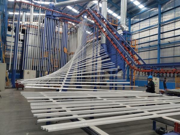 Cheap VPL Automated Powder Coating Line With Enclosed Conveyor Chain System for sale