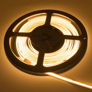 China 2700K-6500K 12V LED COB Strip 24V High Density Chips Indoor Home Decor on sale