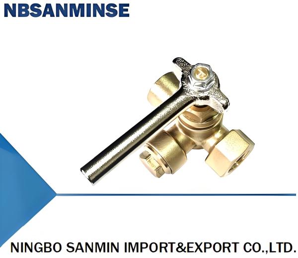 Cheap Versatile Copper Three Way Valve For 1/2" Pipe Thread And 2.5Mpa Nominal Pressure Applications for sale