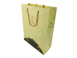Best OEM Printing Factory Yellow Color Custom Design Paper Bags Customized Logo Printed Cardboard Material Shopping Bag wholesale