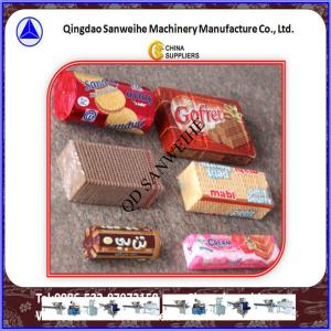 China Biscuit Semi Automatic Wrapping Machine Over Wrapping Shrink Film Packaging on sale