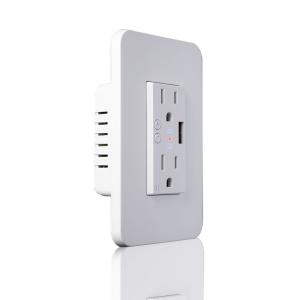 China Surge Protector Wireless Wall Socket Alexa Google Home Voice Control For Tuya Smart Life on sale