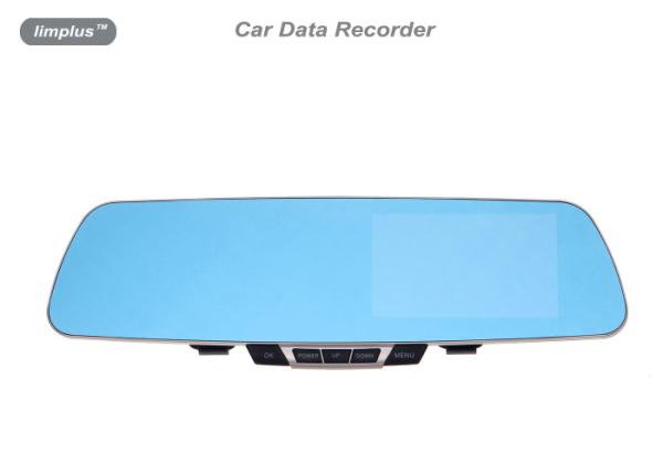 Cheap Rear View Mirror Automobile / Car Data Recorder DVR  With GPS Inset Mic for sale