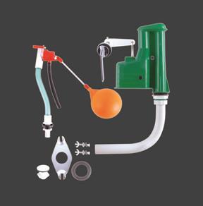 Cheap 290MM Plastic Siphone Type High Flush Toilet Cistern Mechanism Concealed Toilet Flush for sale
