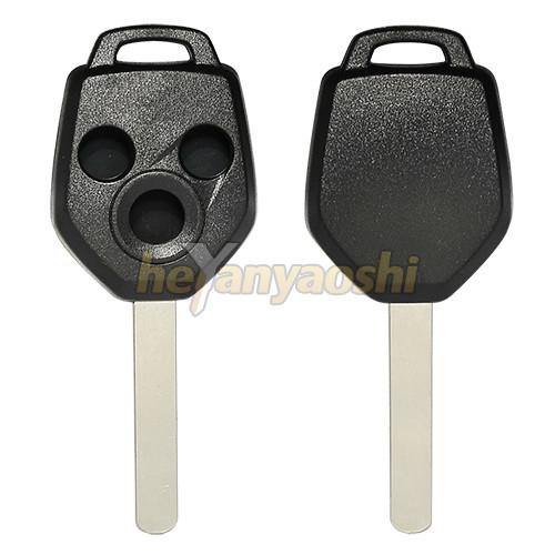 Cheap Prmotional Subaru 3 Buttons Smart Key Shell With Emergency Key Insert for sale