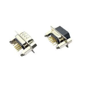 China 1.0AMP Male Female Right Angle D-SUB Connectors DB9 9pin PCB Mount on sale