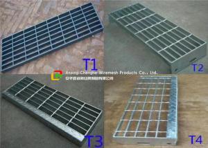 China Construction Metal Stair Steps , Exterior Metal Stair Treads 40mm Width on sale