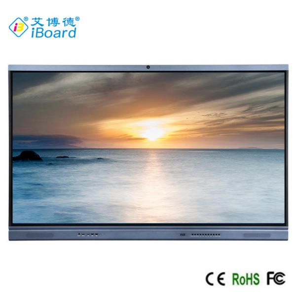 Cheap Conference Android 11 Smart LED Board Infrared Multi Touch Monitor With Built In Camera for sale