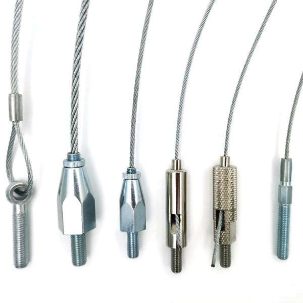 Threaded Rod Mounting Systems Wire Suspension Hanging Kit Cable Lock Assembly