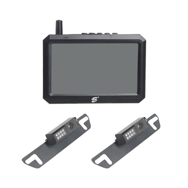 Cheap Night Vision RV Wireless Backup Camera Support Split Two Way Display for sale