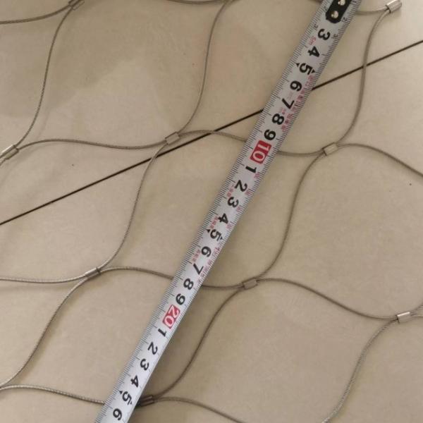Cheap Stainless Steel Wire Rope Mesh Net / Flexible Stainless Steel Rope Mesh / Zoo Mesh for sale