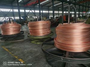 China Upcasting ccm casting machine Oxygen Free Copper Rod 8mm-32mm on sale