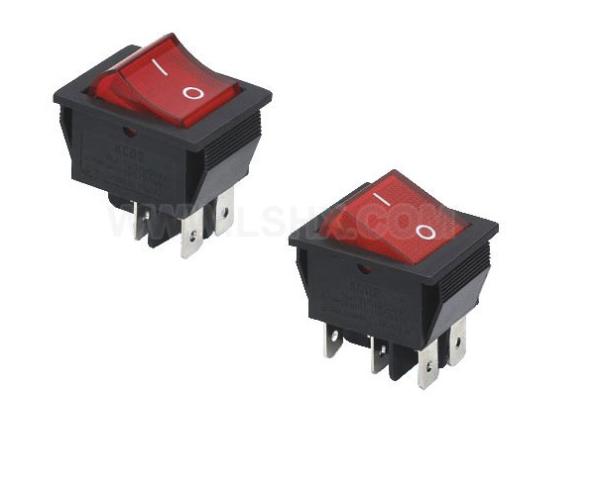 Cheap Rocker switch,ON-OFF Switch with lamp or without lamp;Switch,AC power switch,UL .TUV Switch, 4Pin or 6Pin switch for sale