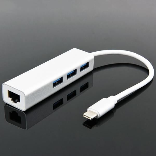 Cheap Multi - Function Type - C Transfer Network Card 3.1 USB + Turn Rj45 Gigabit Network Card +3.0 USB HUB Free Drive for sale