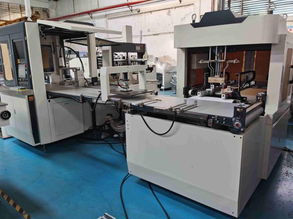 Cheap Automatic Multi Functional W400mm Candy Rigid Box Making Machine For Wrapping for sale