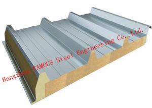 Best Recycled Usage Fire Resistant Rock Wool Sandwich Panels Easy Installation Roof Systems wholesale