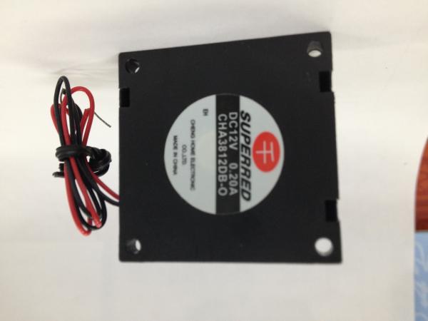 Cheap DC12V CHA3812DB O Power Supply 0.556 M3/Min Vehicle Cooling Fan for sale