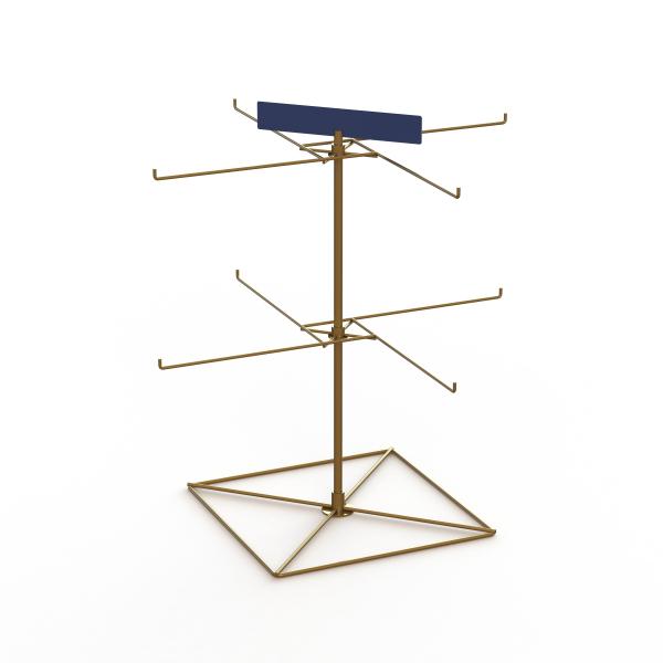 Cheap Trinket Wire Hooks Rotating OEM Metal Table Top Display Stands for sale