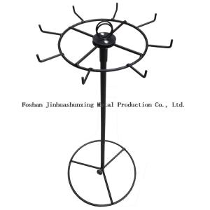 Best 550mm Height 100mm Width Rotating Display Rack With Hooks wholesale