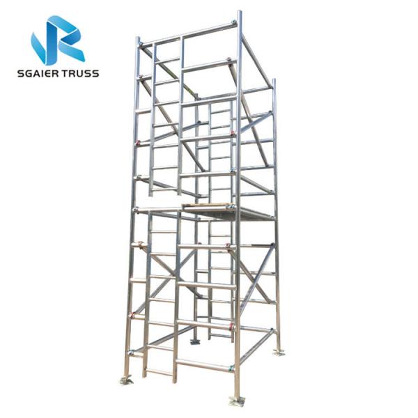 Cheap Building Material Aluminium Mobile Scaffold Adjustable Tower Height Easy Handling for sale