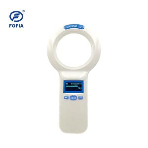 China Handheld RFID Microchip Scanner 134.2khz USB Animal Reader For Cattle White Color on sale