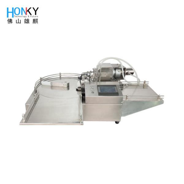 Cheap Desktop 45 BPM Automatic Filling Machine With Round Bottle Feeder for sale