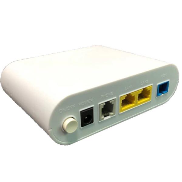 Cheap MiNi Size Bridge Mode GEPON FTTH ONT With 2GE VOIP Interface  Working With Multiple OLT for sale