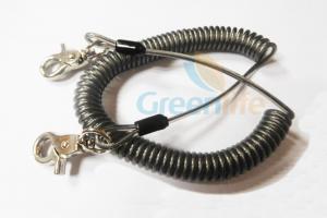 Best Heavy Duty Coil Tool Lanyard , High Security Coiled Security Tethers Load 15KG wholesale