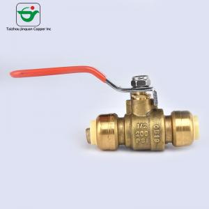 China Water DZR Brass 1X1'' No Leakage Push Fit Ball Valves on sale