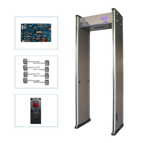 Cheap Small LCD Screen Gate Metal Detector Walk Through English Operating Software Easy Operate for sale