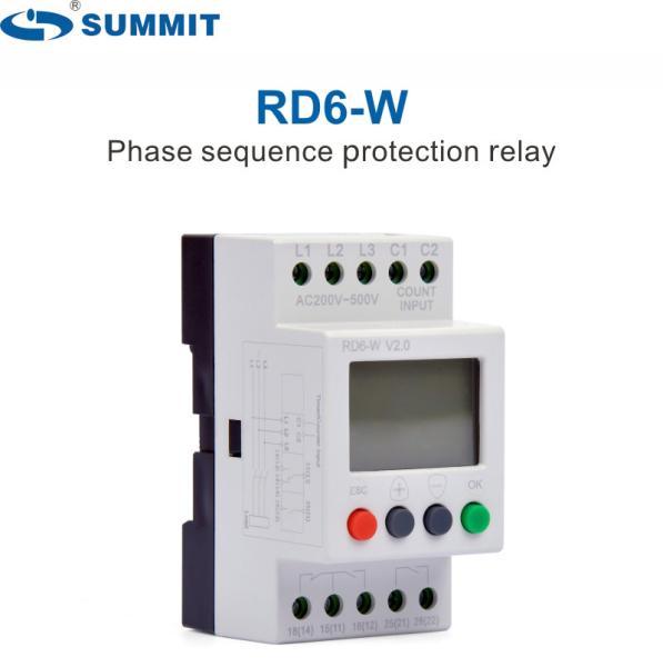 Cheap ANT RD6-W Three Phase Sequence Relay LED Screen 3 Phase Monitoring Relay Phase-Loss Relay for sale