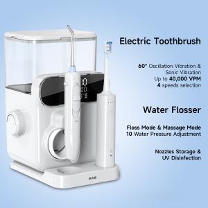 Best Electric Oral irrigator 1000ml Capacity 2 IN 1 Countertop Water Flosser with Toothbrush Combination wholesale