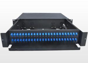 China Sliding Type 2U Fiber Optic Patch Panel Durable SC Optical Fiber Distribution Frame on sale
