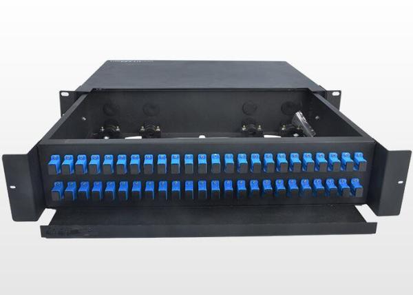 Cheap Sliding Type 2U Fiber Optic Patch Panel Durable SC Optical Fiber Distribution Frame for sale