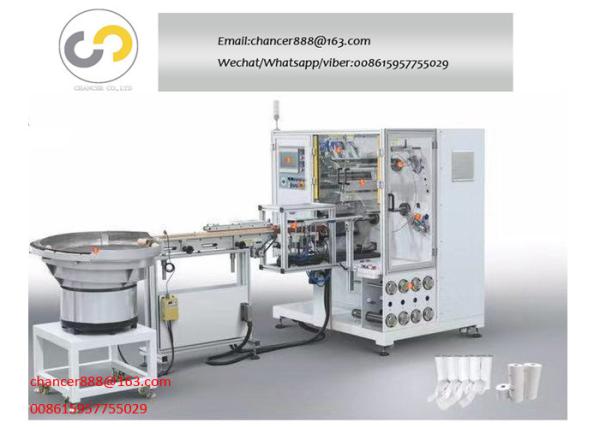 Cheap Automatic rotating tower label rewinding machine with automatic paper feeding system for sale