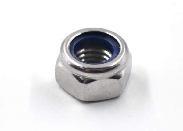 Cheap Stainless Steel A2 Prevailing Torque Type Hexagon Thin Nuts with Blue Nylon Insert for sale