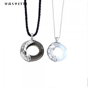 China 22in Chain 1.62g Dragon Phoenix Necklace Fiancé 925 Sterling Silver Pendants SGS on sale