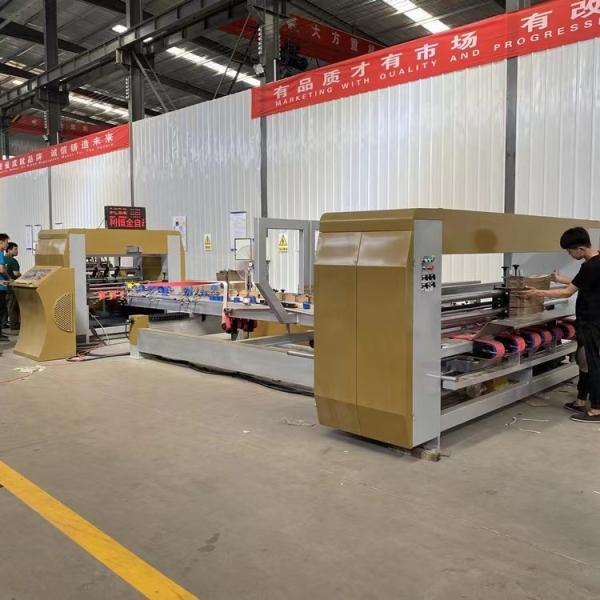 Cheap Automatic Flexo Folder Gluer Machine for APPAREL Carton Box Making Customers' Demand for sale