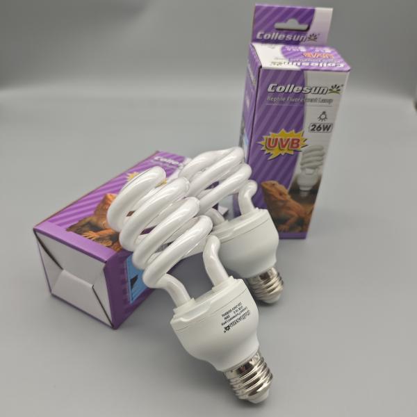 Cheap Energy-saving 26W E27 Screw-in UVB Reptile Lamp Ultimate Lighting Solution for Reptile Enclosures for sale