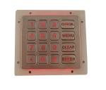 Compact Format Stainless Steel Keypad Dynamic Dot Matrix Numeric Type 16 Keys