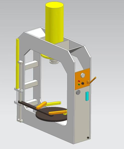 Cheap TP120 High Efficiency 120Tons Forklift Tire Press Machine For Disassembling Solid Tires for sale