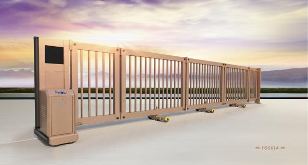 Cheap Automated Telescopic motorised sliding gate With Anti- Climb Photo Cell for sale