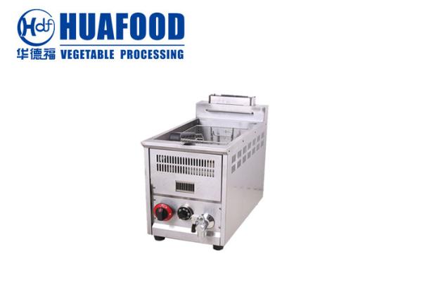 Cheap Adjustable 8 Liter Commercial Gas Deep Fryer With Temperature Control for sale