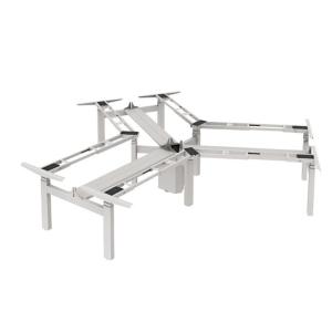 Metal Type Iron Electric L Shape Standing Desk Frame for Height Adjustable Workstation