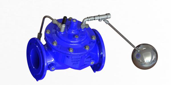 Cheap Modulating Flanged Red Blue FBE Coated Float Control Valve for sale
