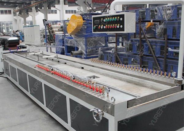 Cheap Wood Plastic Composite WPC Profile Extrusion Line Stable Running 20 M Twin Screw for sale