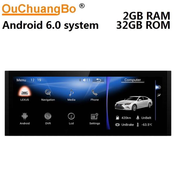Cheap Ouchuangbo 10.25 car radio gps 4 Core CPU for Lexus IS with USB WIFI reverse camera wifi BT android 6.0 system for sale
