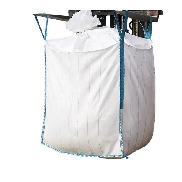 Cheap Custom PP FIBC Jumbo Bags Printing Flat Bottom Square Bulk Container for sale
