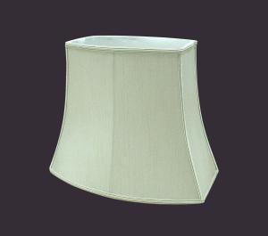 China E27 Victoria Lamp Shade Square Cut Corner Bell Shaped With Ribbons and plastic reducer on sale